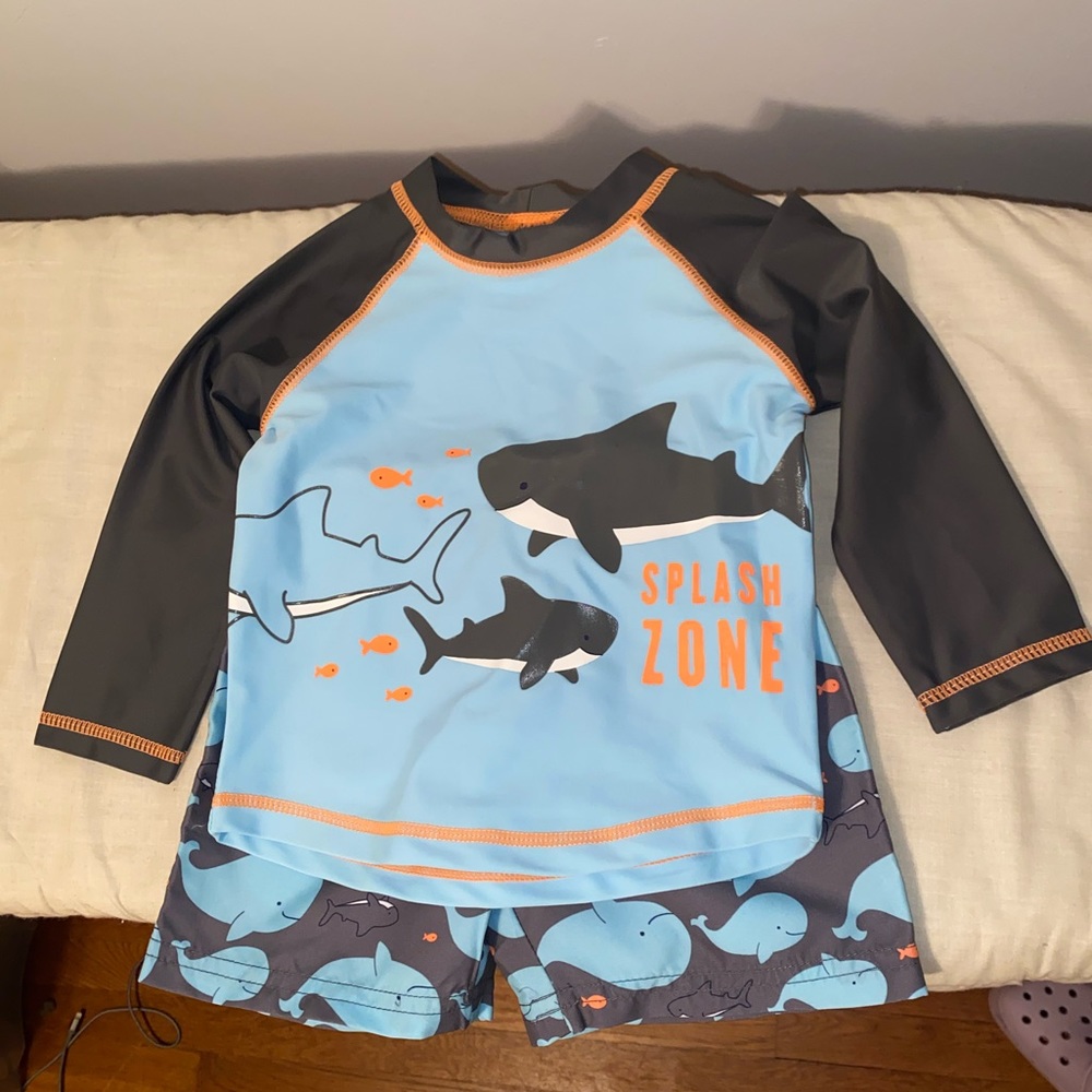 Simple Joys by Carters- Boys Swimsuit Set 18mo